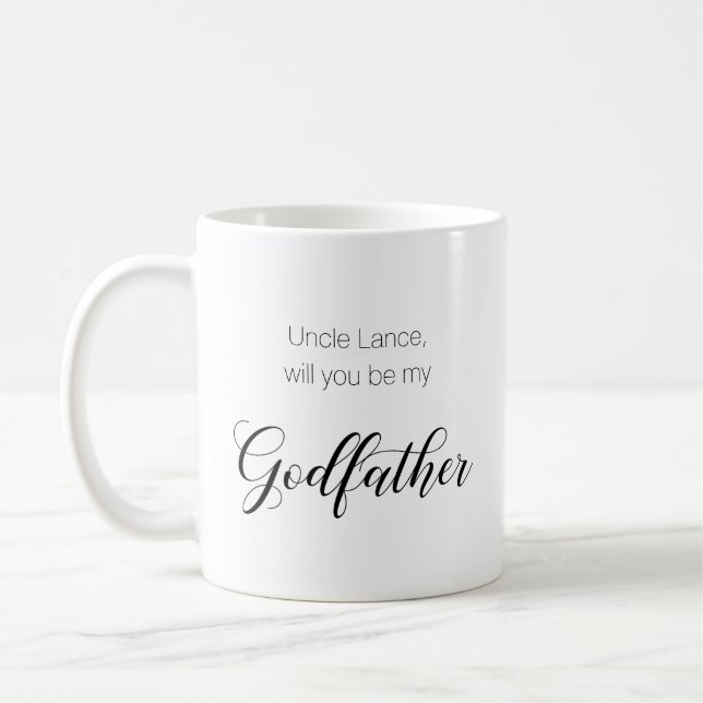 Lila Herz werden Sie mein Vater Vorschlag Kaffeetasse (Links)