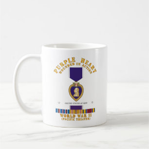 Lila Herz - WIA w WWII SVC w Lila Heart - Pac Kaffeetasse