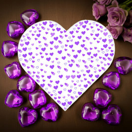 Lila Herzcluster Notizbuch