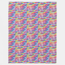 lila Herzdecke Fleecedecke