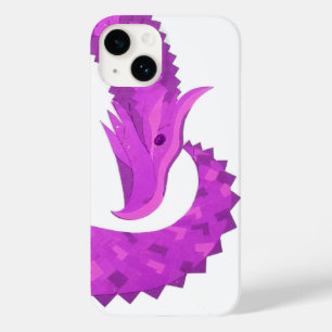 Lila Herzdrache in Weiß Case-Mate iPhone 14 Hülle