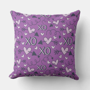 LILA HERZEN ARROWS HUGS KISSES KISSEN