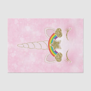 Lila Herzen Gold Regenbogen Stern Einhornhorn Gesi Seidenpapier