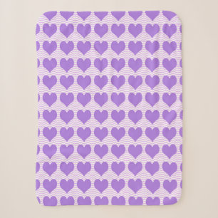 Lila Herzen Sherpadecke