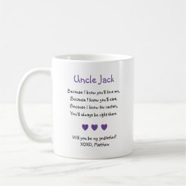 Lila Herzen werden Sie mein Pate Gedicht Foto sein Kaffeetasse