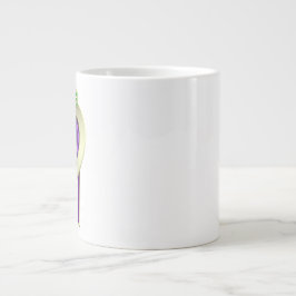 Lila Herzmedaille 20oz Jumbo-Tasse