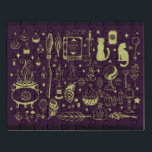 Lila Hexenmeisterpuzzle Puzzle<br><div class="desc">Ich habe buchstäblich keine Ahnung,  wer ich bin</div>