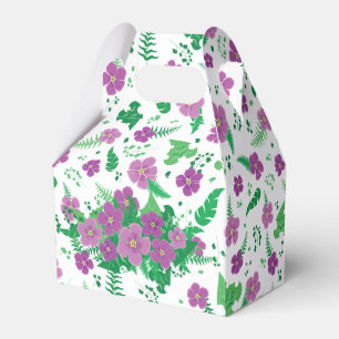 Lila Hibiskus Geschenkschachtel