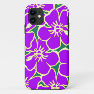 Lila Hibiskus Hawaiianische Blume Handy Case