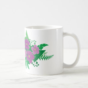 Lila Hibiskus Kaffeetasse