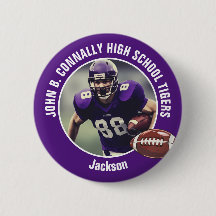 Lila High School Football Player Foto