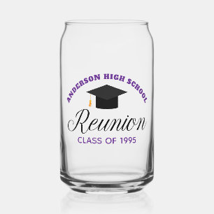 Lila High School Wiedersehen Party Custom Alumni Dosenglas