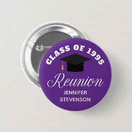 Lila High School Wiedersehen Personalisiert Name T Button
