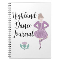 Lila Highland Dancer Spiral Foto Notebook