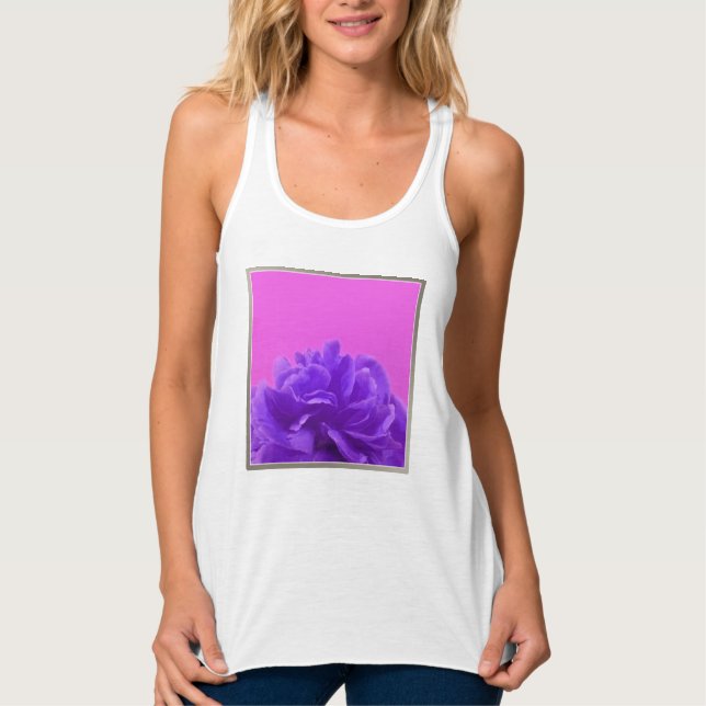 Lila Himbeere Tank Top (Vorderseite)