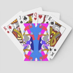 Lila, himmelblaues afrozentrisches Design Spielkarten