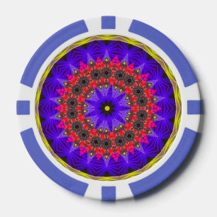 Lila HimmelsFraktal Pokerchips
