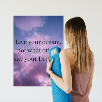 Lila Himmelswolkenposter Poster