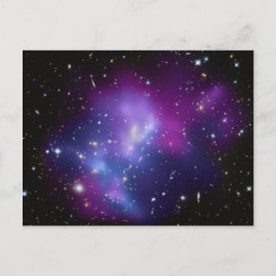 Lila himmlisches Weltraumfoto Postkarte
