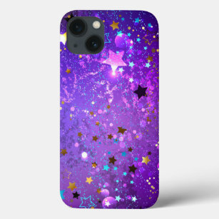 Lila Hintergrund mit Sternen Case-Mate iPhone Hülle