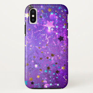 Lila Hintergrund mit Sternen Case-Mate iPhone Hülle