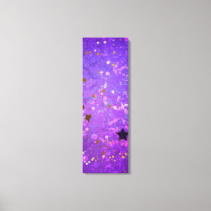 Lila Hintergrund mit Sternen Leinwanddruck