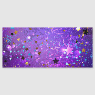 Lila Hintergrund mit Sternen Magneteinladung
