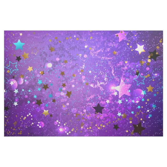 Lila Hintergrund mit Sternen Stoff (Yard (91,4 cm))