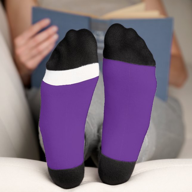 lila Hintergrund Socken (Unterseite)