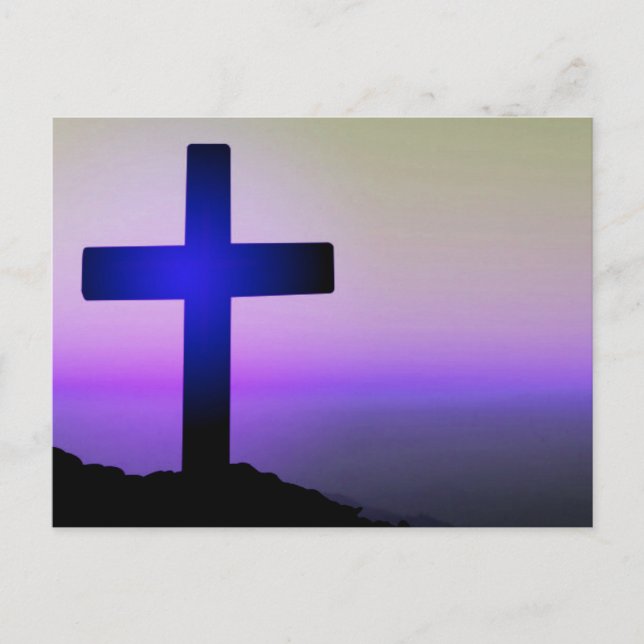 Lila Hintergrundekarte Postkarte (Vorderseite)