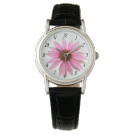 Lila Hintergrundüberwachung Armbanduhr