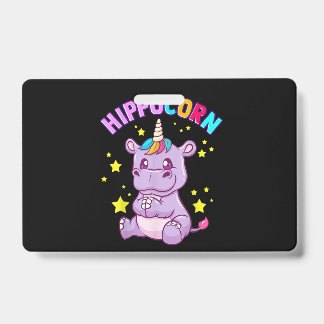 Lila HippoCorn Hippo Mais Hippopotamus Lover Ausweis