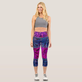 Lila Hochwaisted-Capris Capri Leggings