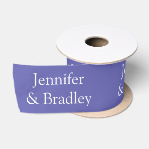 Lila Hochzeit Personalisiert Satinband