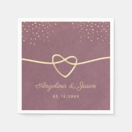 Lila Hochzeit Serviette