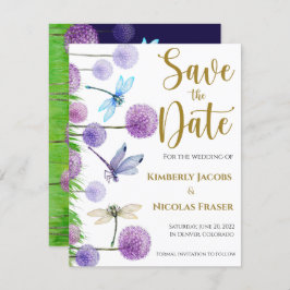Lila Hochzeit speichern Sie das Datum Save The Date