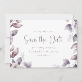 Lila Hochzeit speichert das Datum Save The Date