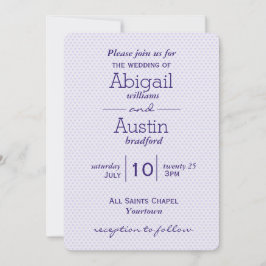 Lila Hochzeitsherzen Einladung