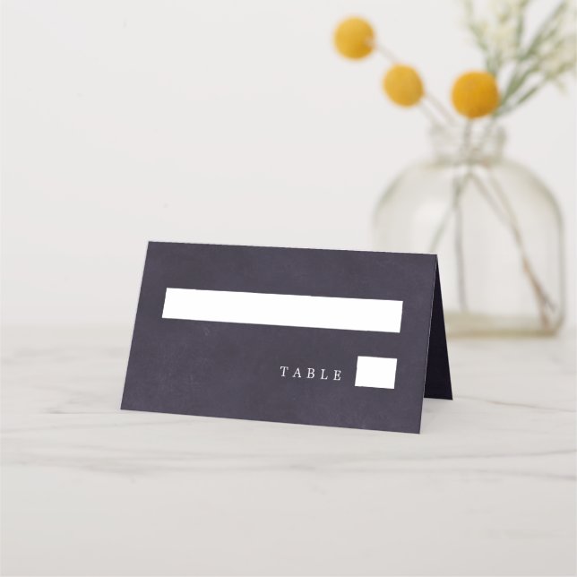 Lila Hochzeitskunst Platzkarte (Vorderseite)