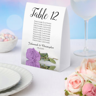 Lila Hochzeitstabelle für Lilac-Rose Tischaufsteller