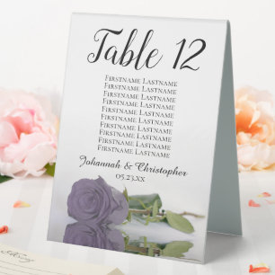 Lila Hochzeitstabelle für  Rose Tischaufsteller