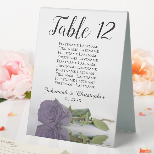 Lila Hochzeitstabelle für  Rose Tischaufsteller (In Situ (Hochzeit))
