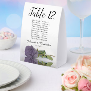 Lila Hochzeitstabelle für  Rose Tischaufsteller
