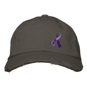 Lila Hope Spirit Day Ribbon Awareness Bestickte Kappe