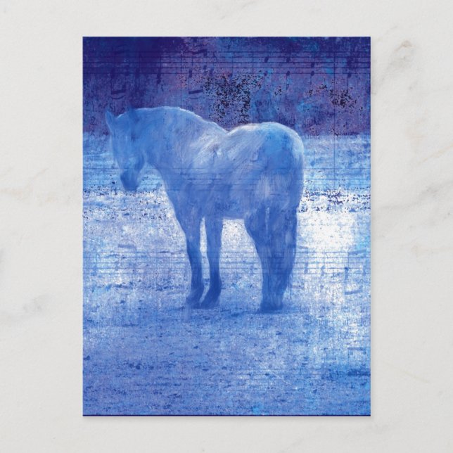 Lila Horse-Digitalbild Postkarte (Vorderseite)