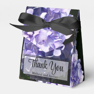 Lila Hortensie lila Blume lila Blüten Geschenkschachtel