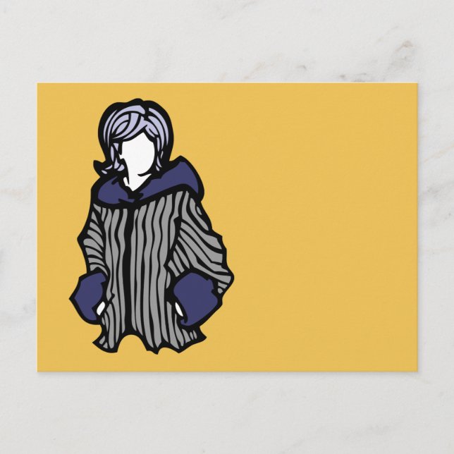 lila hübsch postkarte (Vorderseite)