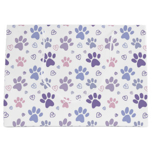 Lila Hundehütte Große Geschenktüte