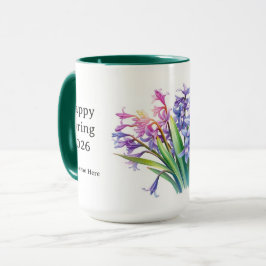 Lila Hyazinthenstrauß Frühlingsfest Tasse
