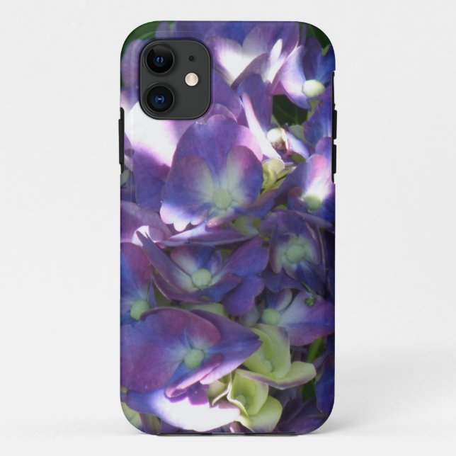 Lila Hydrangea-Blumen Case-Mate iPhone Hülle (Rückseite)